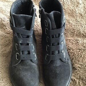 Blowfish Black Suede Ankle Boots